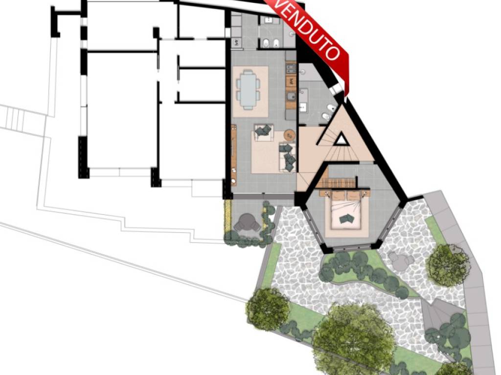 appartamento in vendita a Rapallo in zona San Martino di Noceto