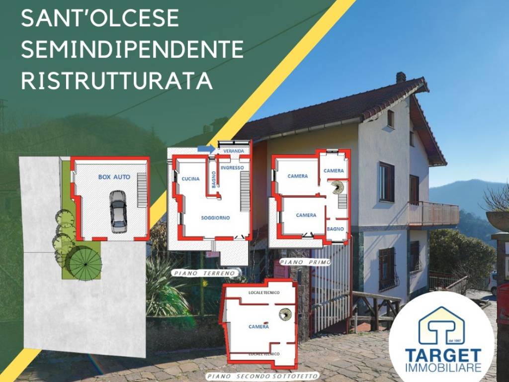 casa indipendente in vendita a Sant'Olcese in zona Manesseno