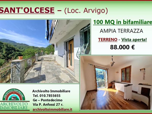 appartamento in vendita a Sant'Olcese in zona Arvigo
