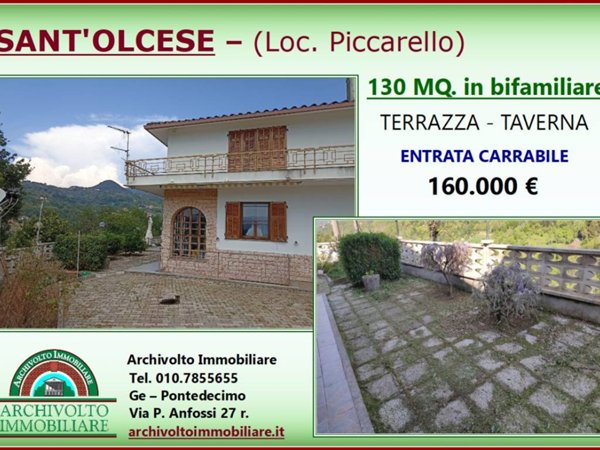 appartamento in vendita a Sant'Olcese in zona Piccarello