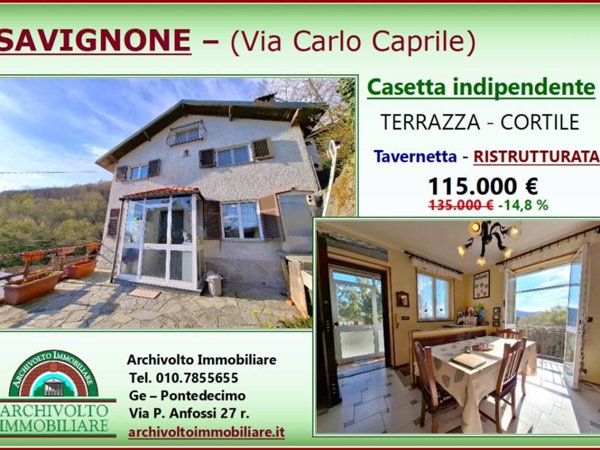 casa indipendente in vendita a Savignone