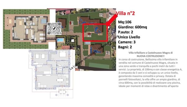 casa indipendente in vendita a Castelnuovo Magra