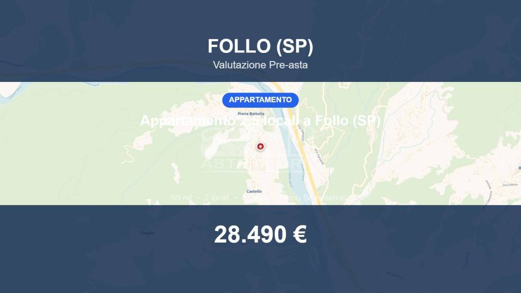 appartamento in vendita a Follo in zona Piana Battolla