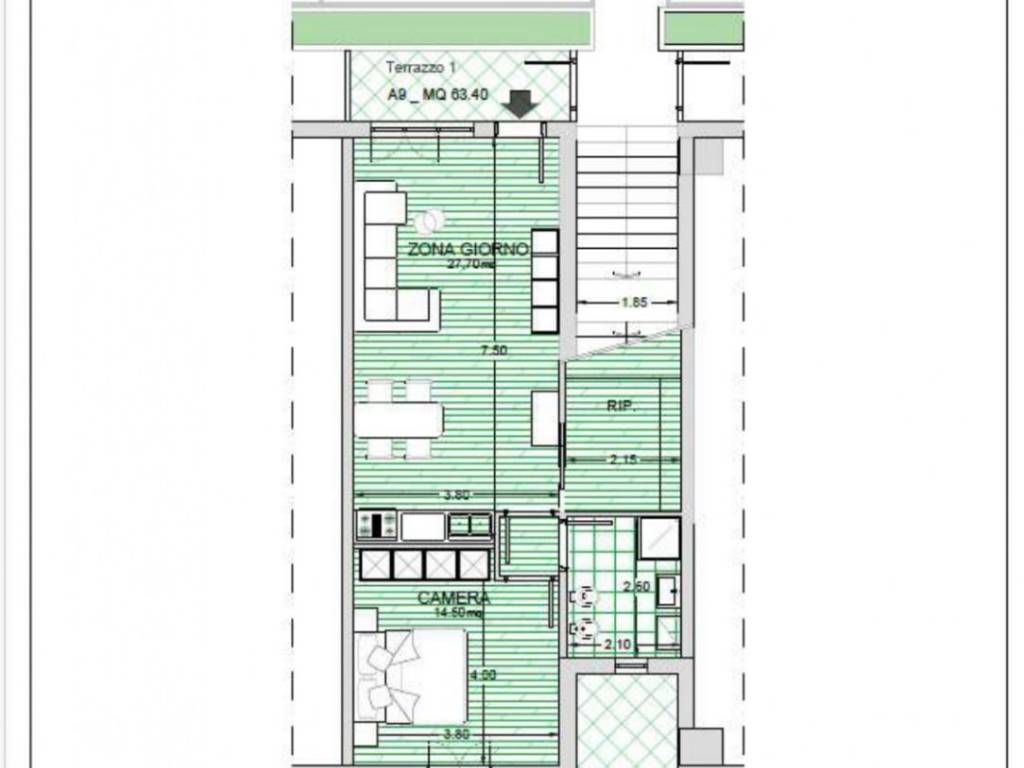 appartamento in vendita a La Spezia in zona Canaletto / Buonviaggio / Migliarina