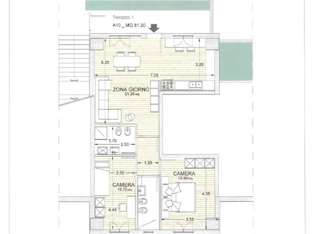 appartamento in vendita a La Spezia in zona Canaletto / Buonviaggio / Migliarina