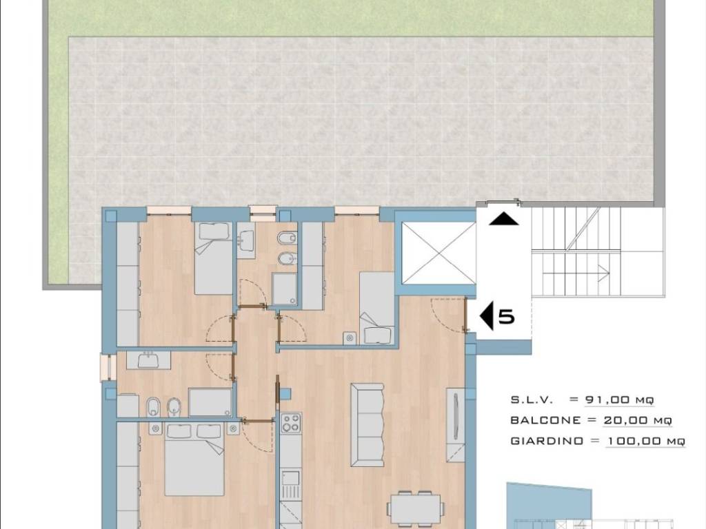 appartamento in vendita a La Spezia in zona Pitelli