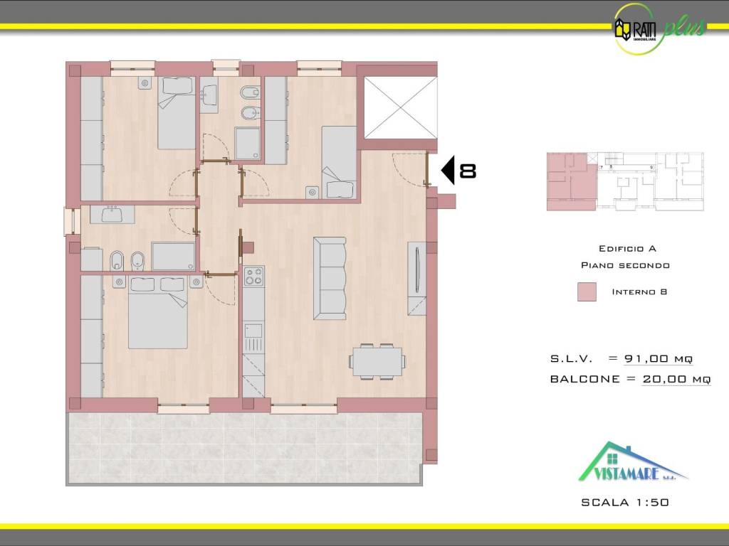 appartamento in vendita a La Spezia in zona Fossamastra