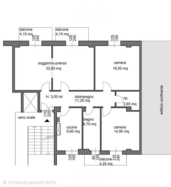 appartamento in vendita a La Spezia in zona Canaletto / Buonviaggio / Migliarina
