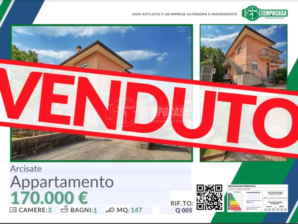 appartamento in vendita ad Arcisate