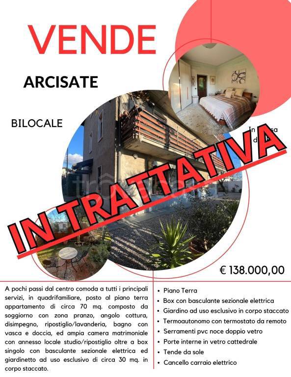 appartamento in vendita ad Arcisate