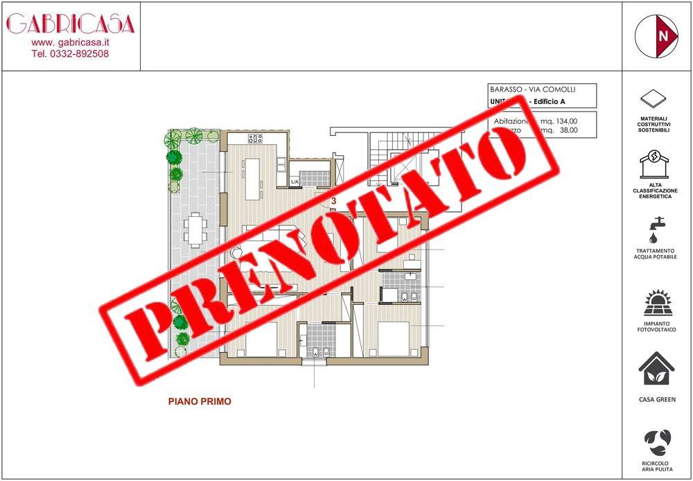 appartamento in vendita a Barasso