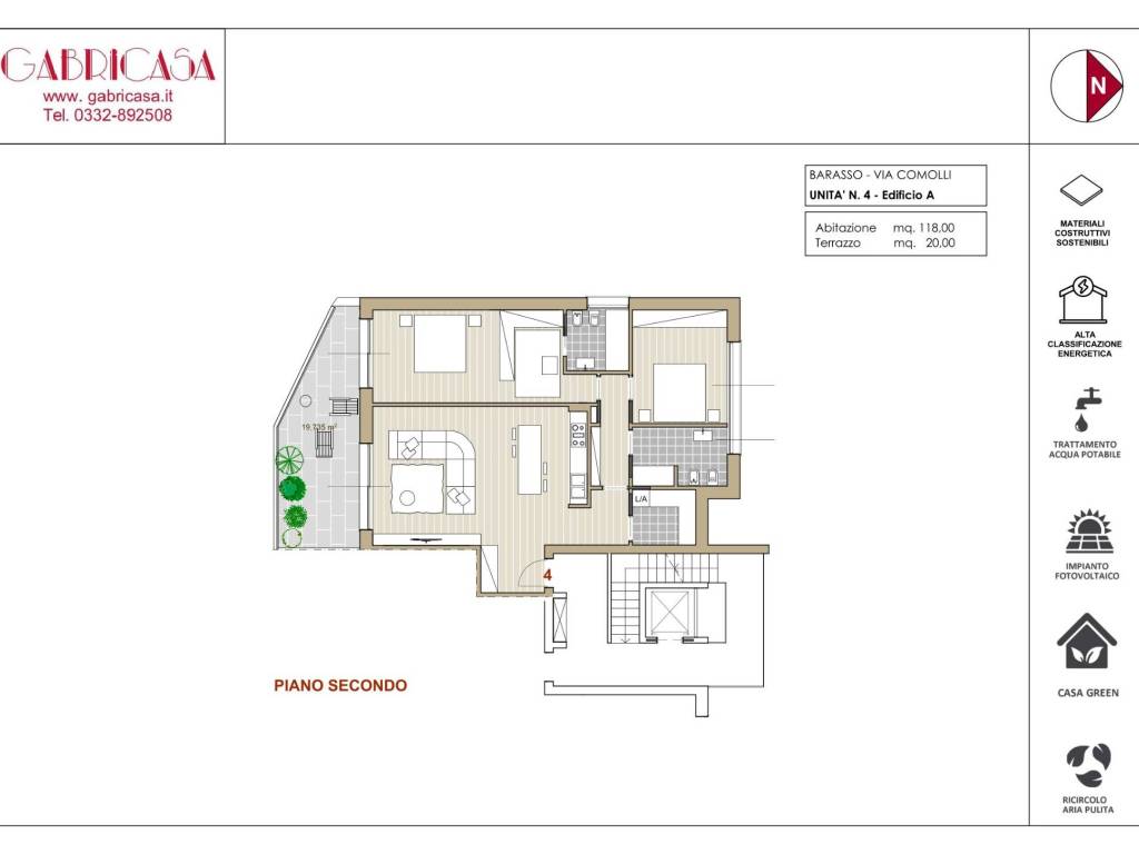 appartamento in vendita a Barasso