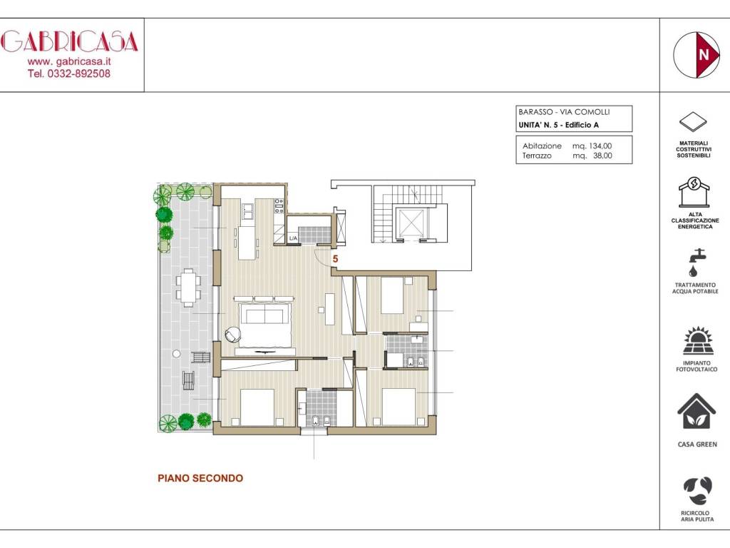 appartamento in vendita a Barasso