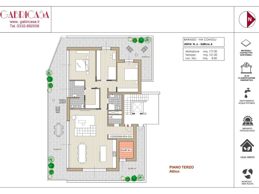 appartamento in vendita a Barasso