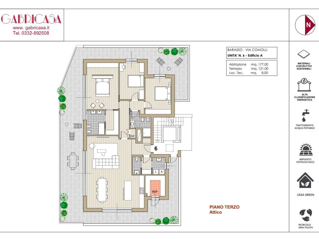 appartamento in vendita a Barasso