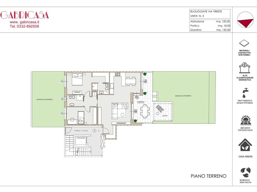 appartamento in vendita a Buguggiate