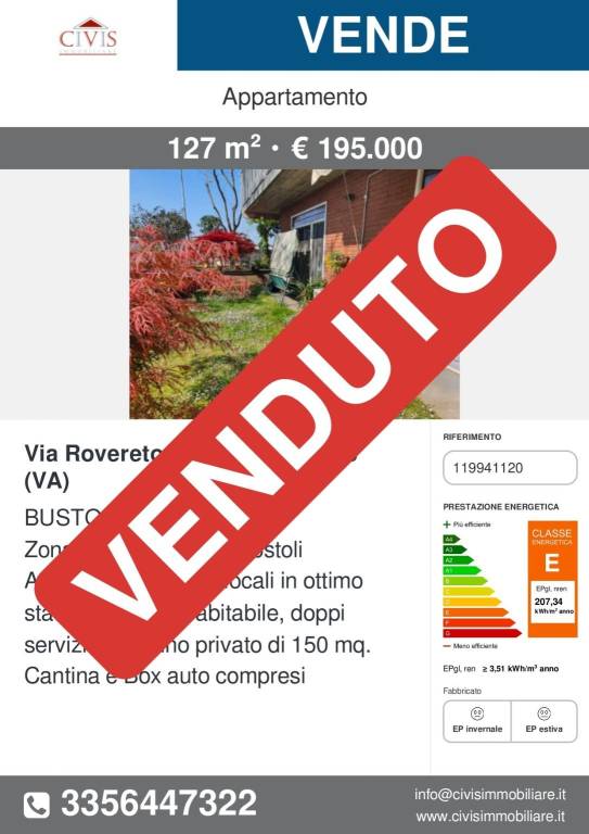 appartamento in vendita a Busto Arsizio