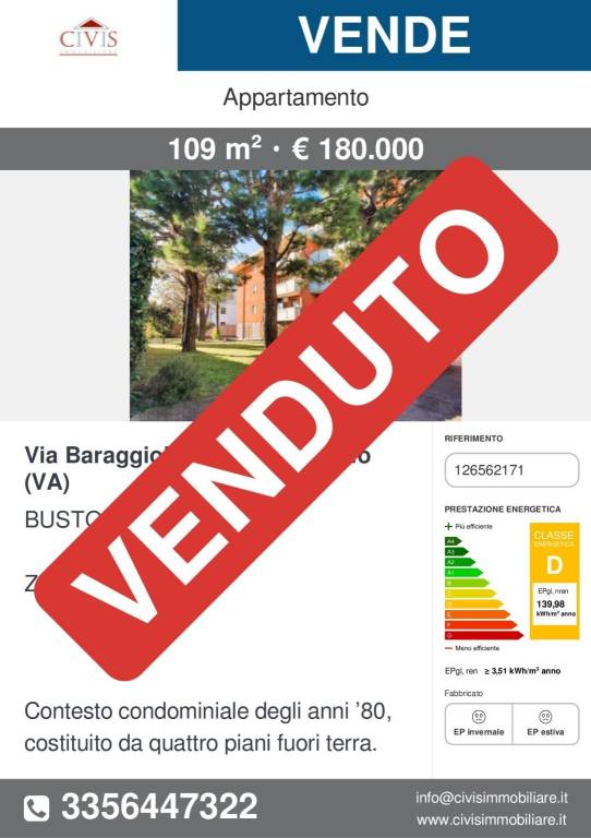 appartamento in vendita a Busto Arsizio