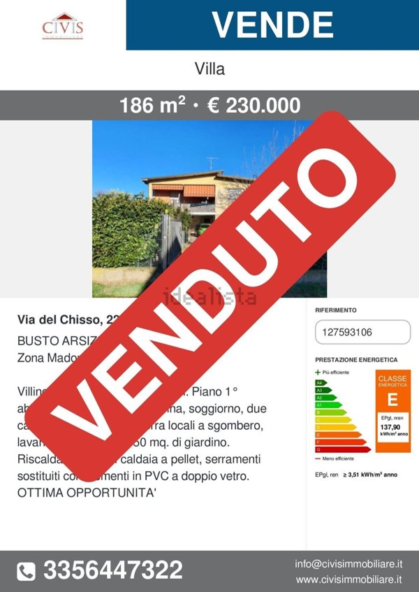 appartamento in vendita a Busto Arsizio