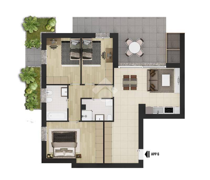 appartamento in vendita a Caronno Pertusella