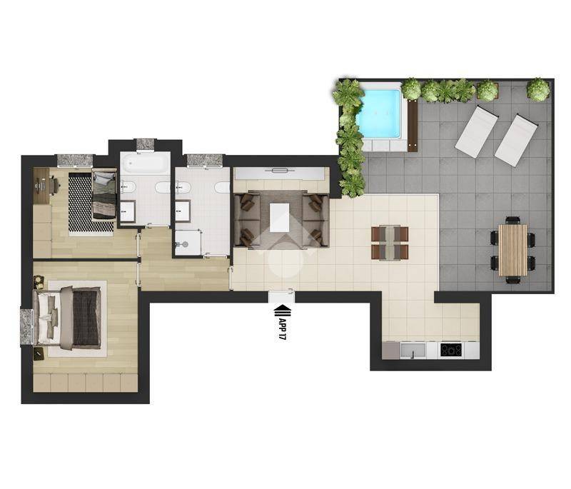 appartamento in vendita a Caronno Pertusella