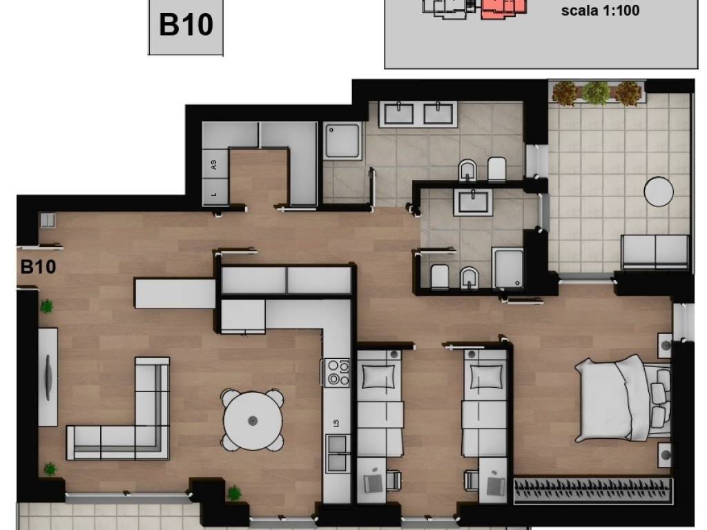 appartamento in vendita a Caronno Pertusella