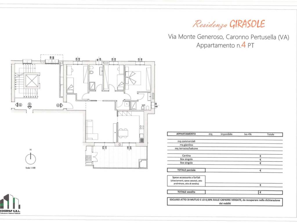 appartamento in vendita a Caronno Pertusella