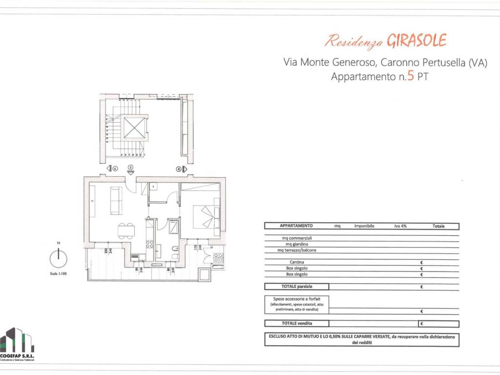 appartamento in vendita a Caronno Pertusella