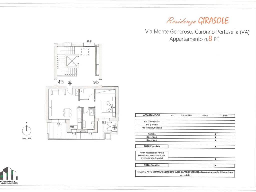 appartamento in vendita a Caronno Pertusella