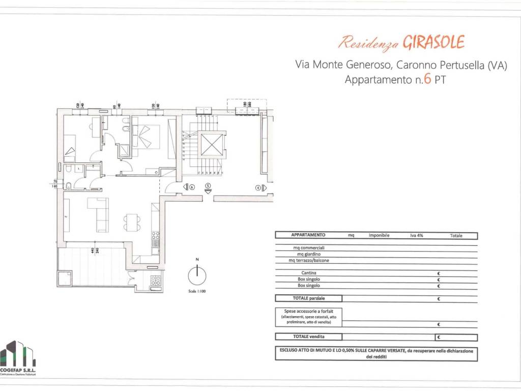 appartamento in vendita a Caronno Pertusella