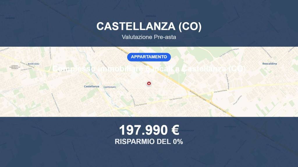 appartamento in vendita a Castellanza in zona Castegnate
