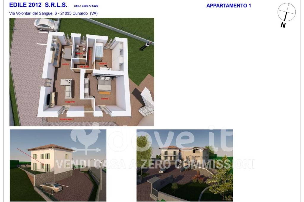 appartamento in vendita a Cunardo