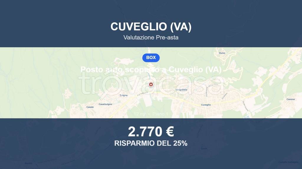 box auto in vendita a Cuveglio in zona Vergobbio