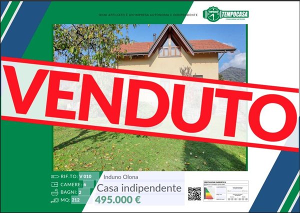 casa indipendente in vendita ad Induno Olona in zona Olona