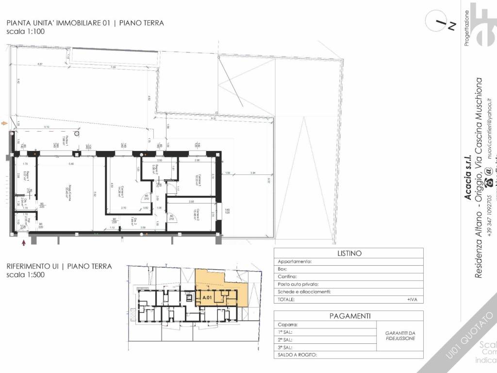 appartamento in vendita ad Origgio