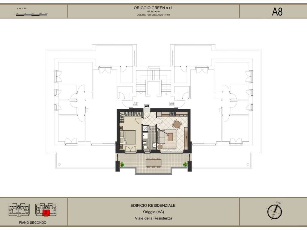 appartamento in vendita ad Origgio