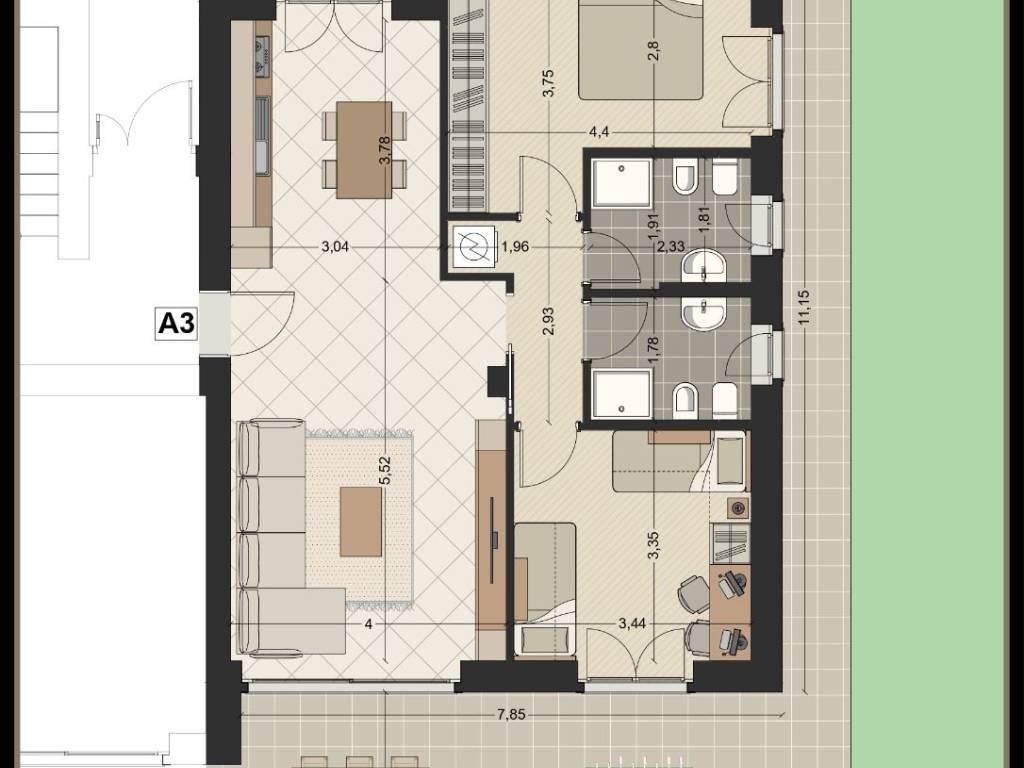 appartamento in vendita ad Origgio