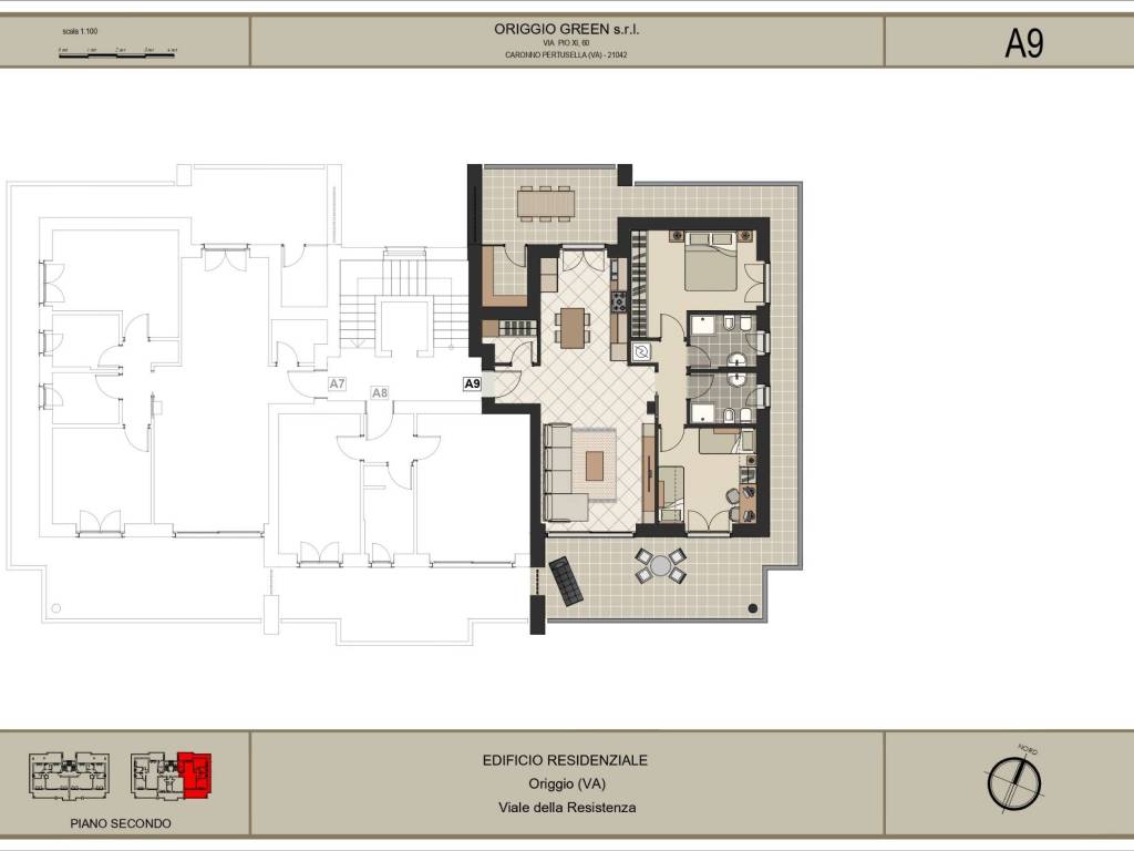 appartamento in vendita ad Origgio