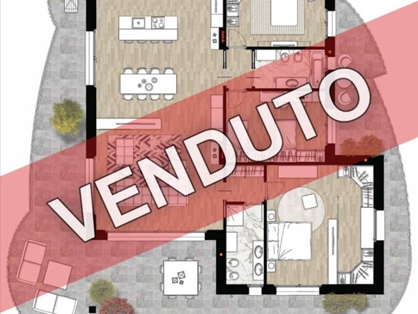 appartamento in vendita ad Origgio in zona Cascina Muschiona