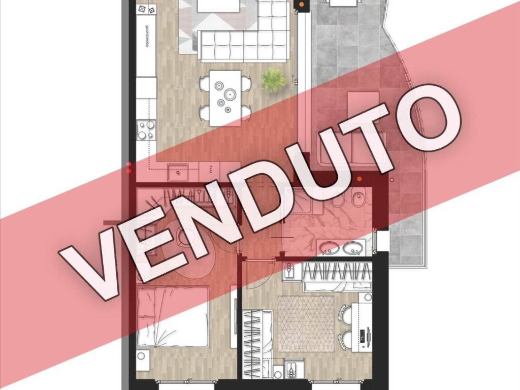 appartamento in vendita ad Origgio in zona Cascina Muschiona