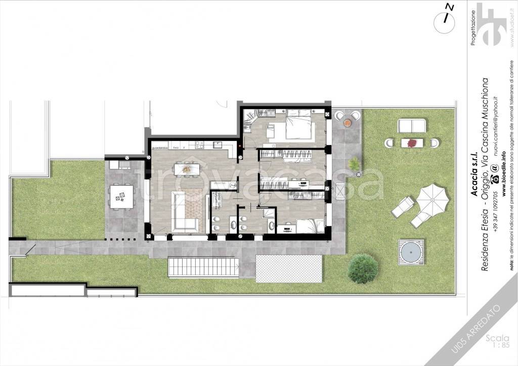 appartamento in vendita ad Origgio in zona Cascina Muschiona