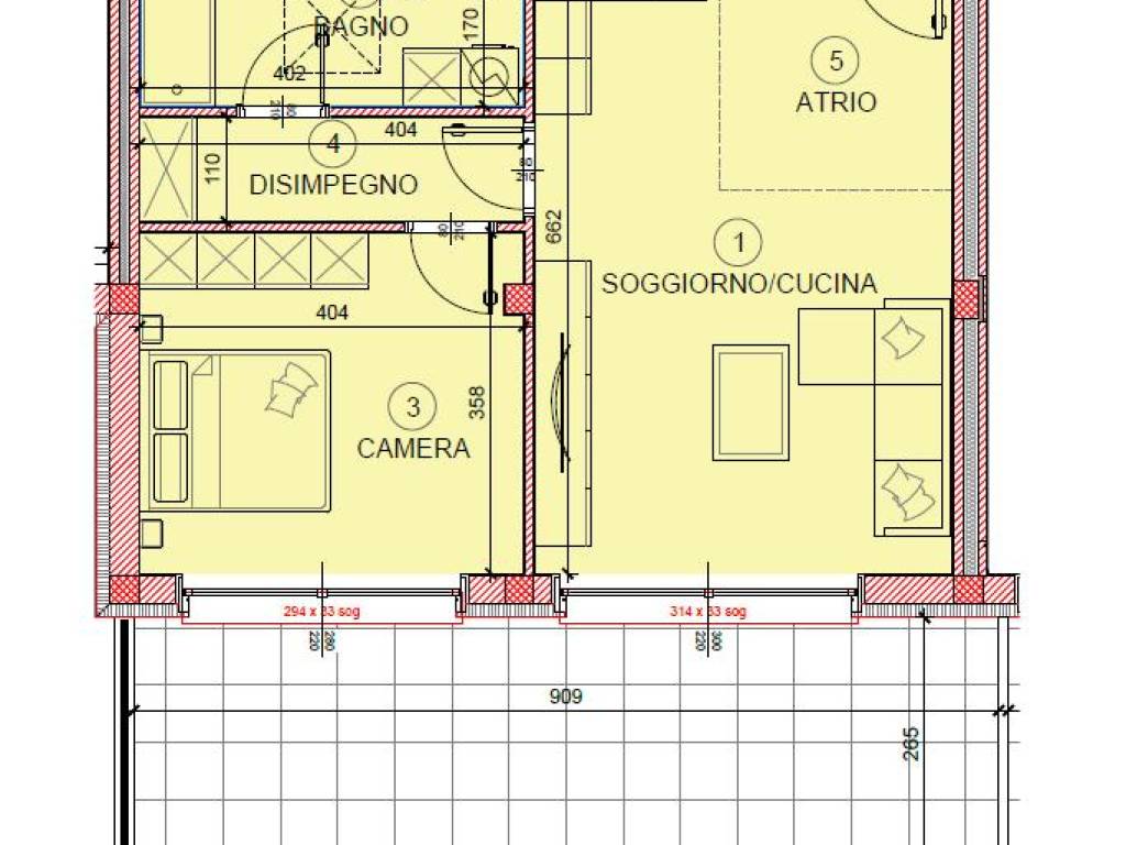 appartamento in vendita a Saltrio