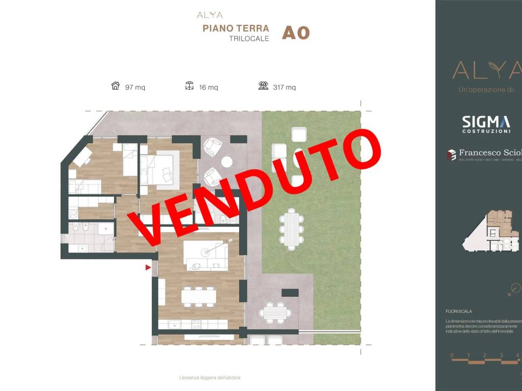 appartamento in vendita a Saronno in zona Campo dei Fiori
