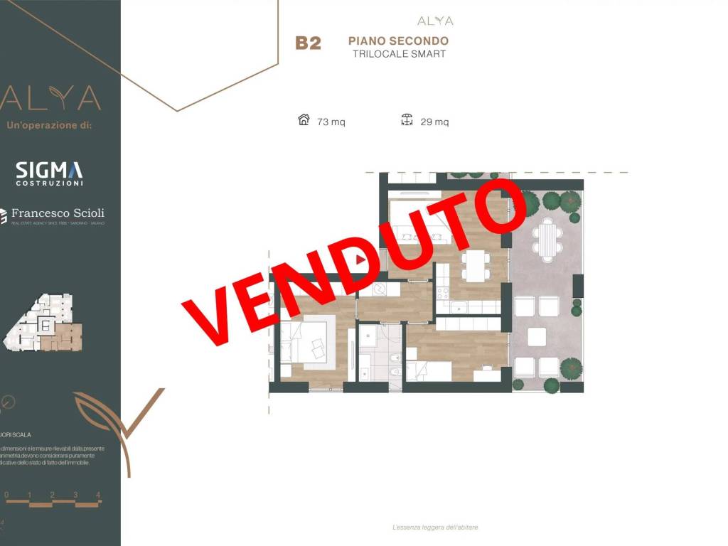 appartamento in vendita a Saronno in zona Campo dei Fiori