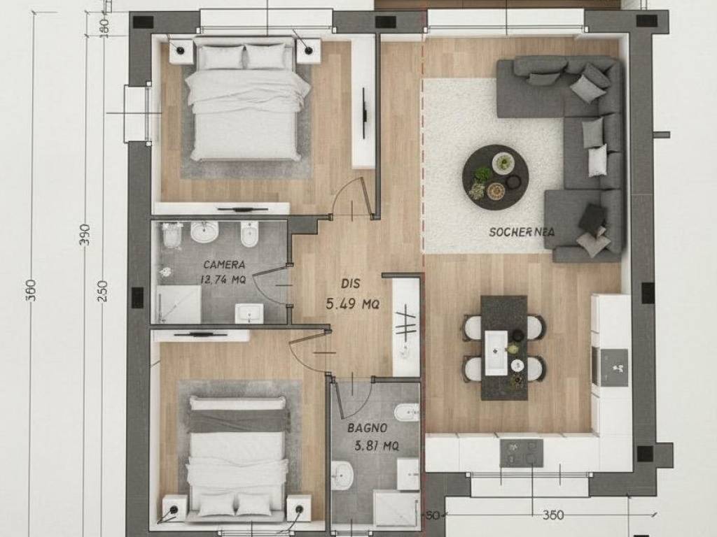 appartamento in vendita ad Uboldo