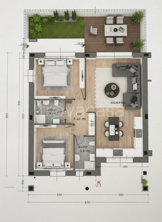 appartamento in vendita ad Uboldo