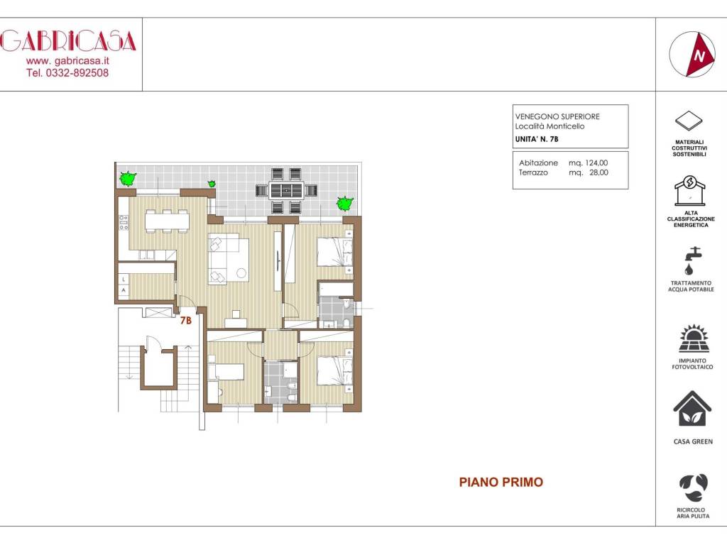 appartamento in vendita a Venegono Superiore