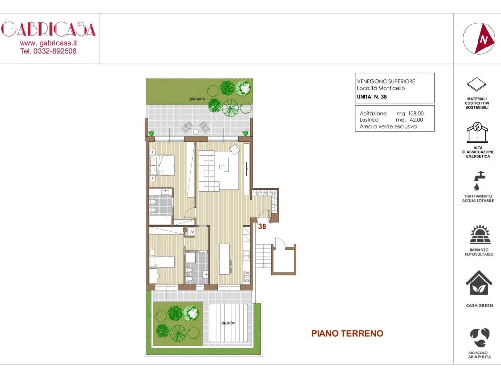 appartamento in vendita a Venegono Superiore