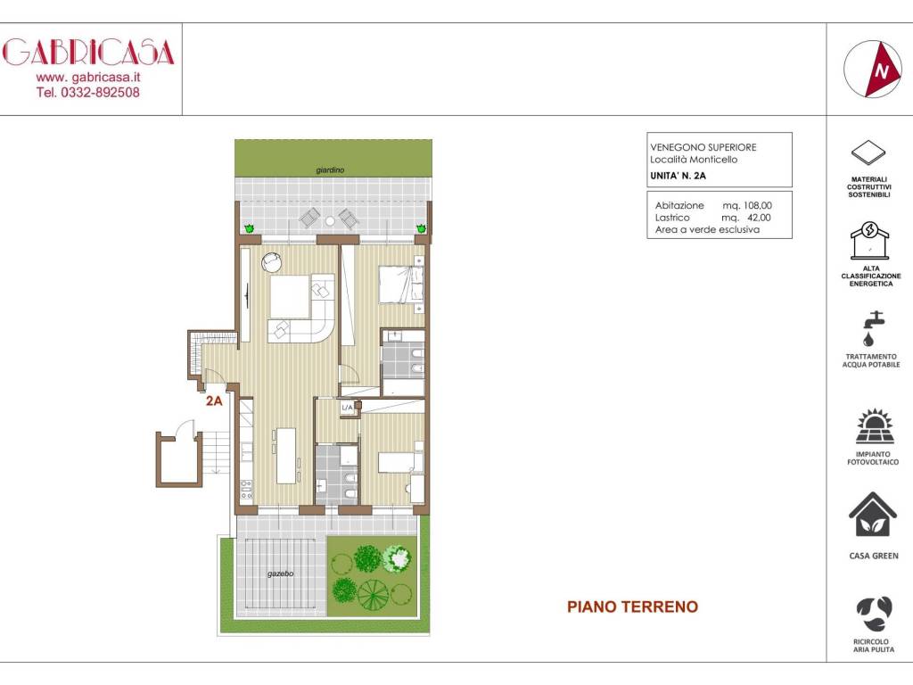 appartamento in vendita a Venegono Superiore