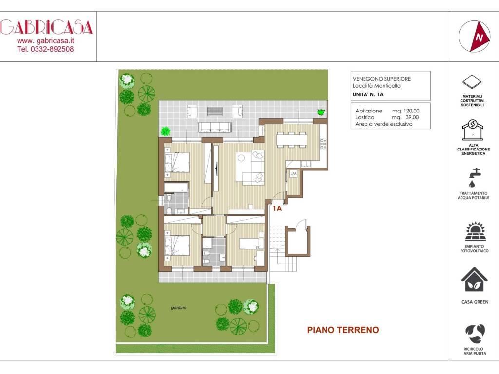 appartamento in vendita a Venegono Superiore